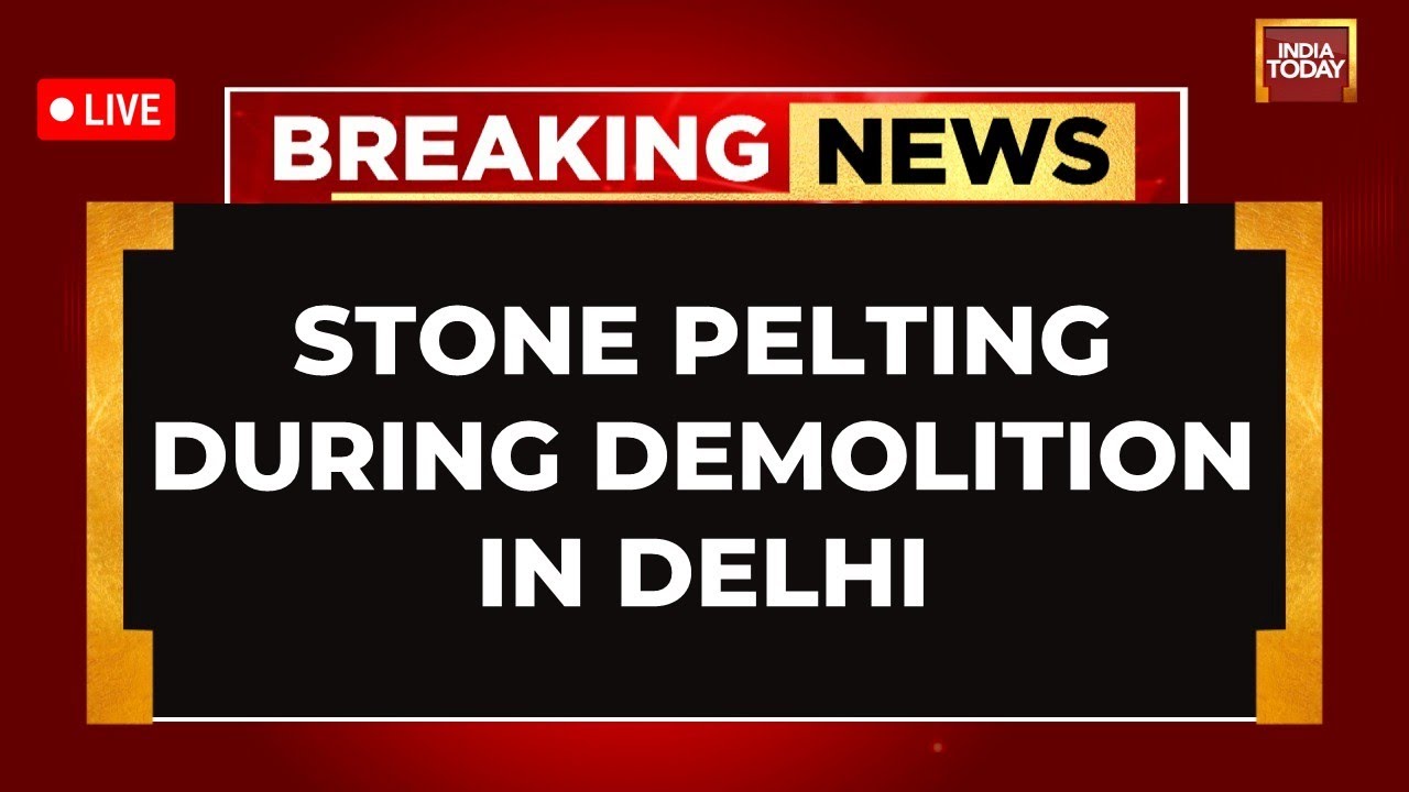 Delhi Demolition Drive LIVE: Illegal Encroachment Dozed in Delhi | Delhi News LIVE | Demolition News