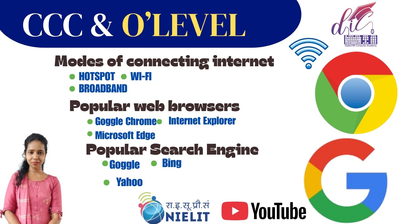 Modes of Connecting Internet | CCC & O Level Full Explanation in Hindi | Internet Video 2