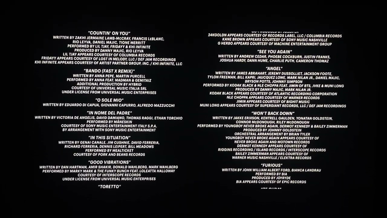 Closing Logos Fast X (AD) 