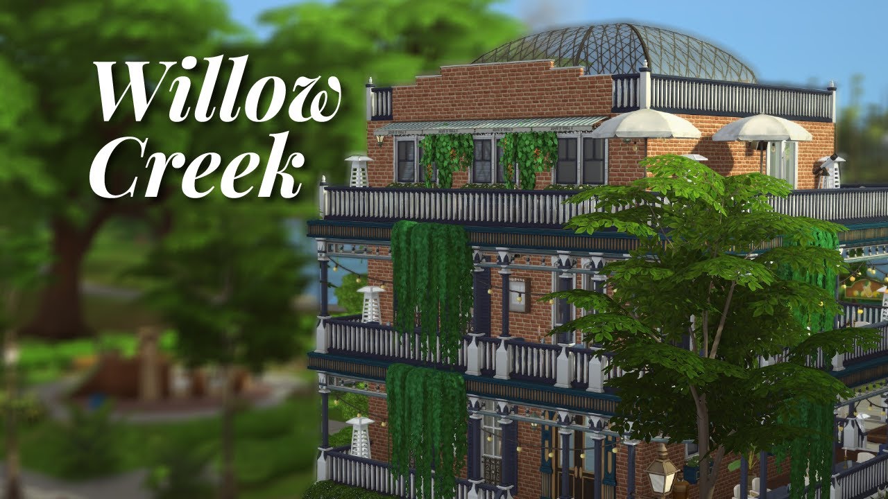 L'endroit parfait pour un date 🚃 Willow Creek - Les Sims 4