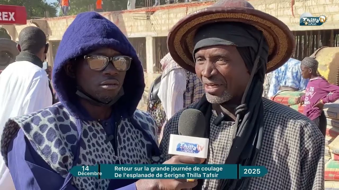 Retour sur la grande journée de coulage de l’esplanade de Serigne Thilla Tafsir 