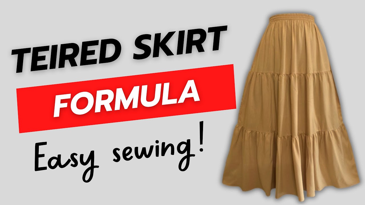 TUTORIAL | tiered skirt easy sewing