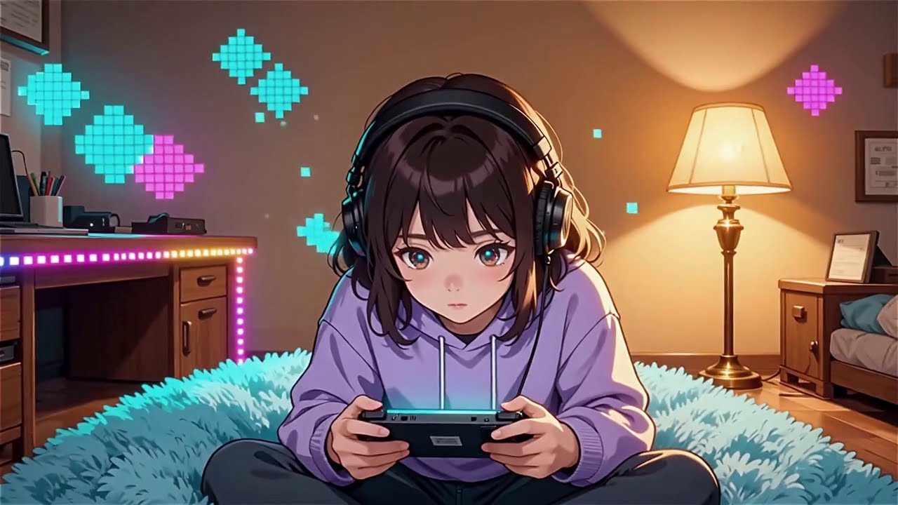 Lofi Gaming Atmosphere | Cozy Retro Vibes for Late Night Sessions