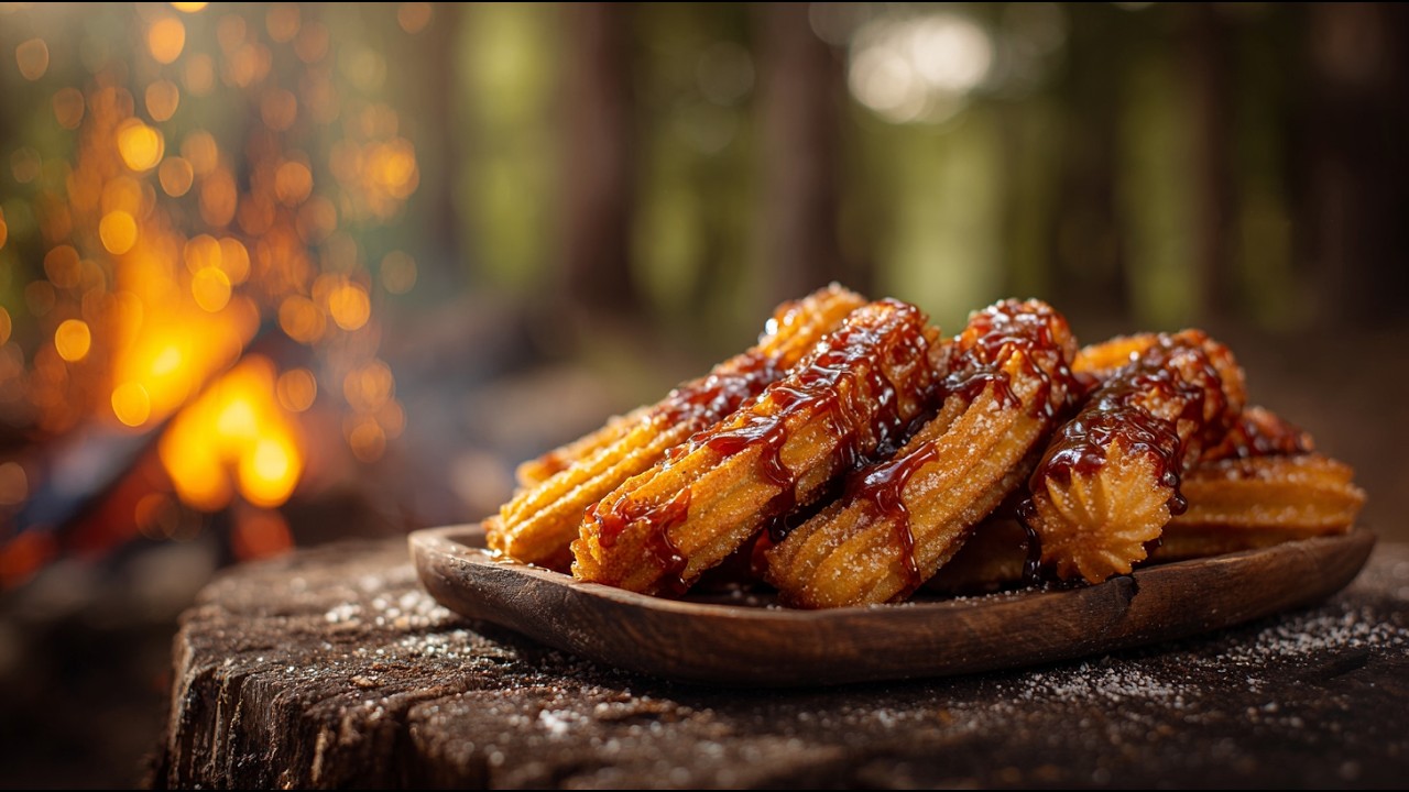 WARNING: EXTREME CHURROS FOODPORN! 🔥 Crunchiest Ever Made Over Fire