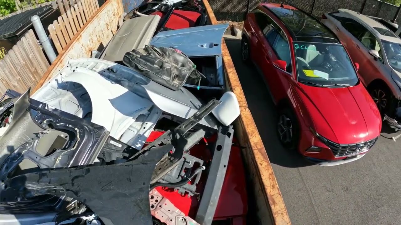 Massive Dumpster Dive We Took It All. Caliber Collision Leland NC