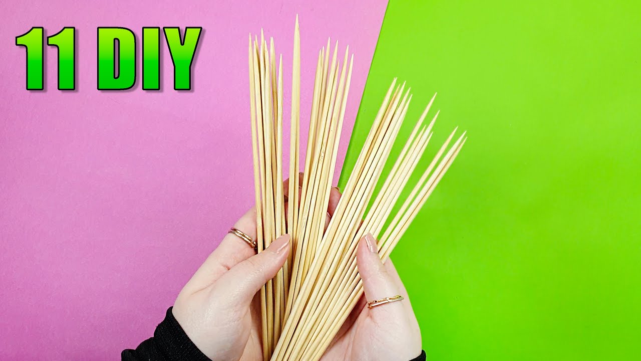 11 Amazing Decorative Idea with Skewers, DIY Recycling Ideas