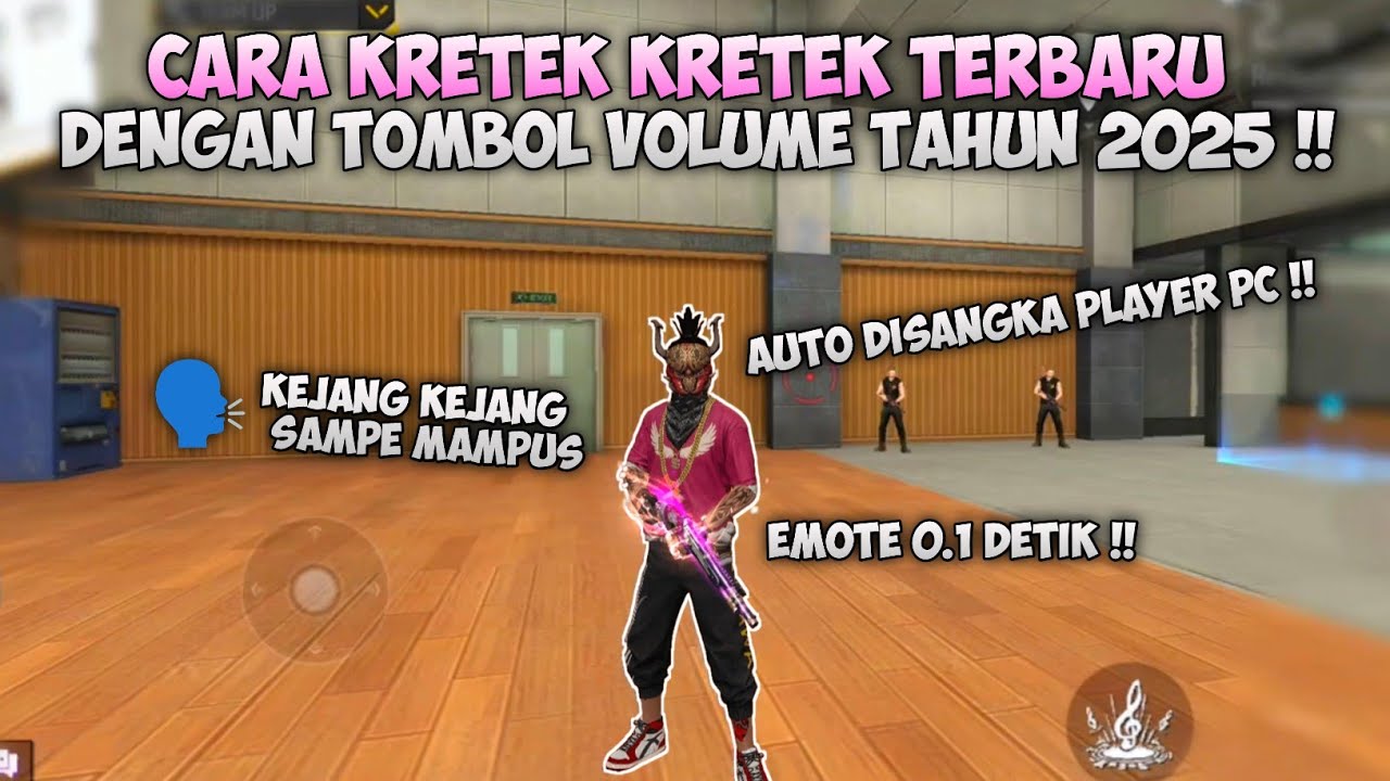 CARA KRETEK KRETEK DI FF PAKAI TOMBOL VOLUME TERBARU 2025 !!