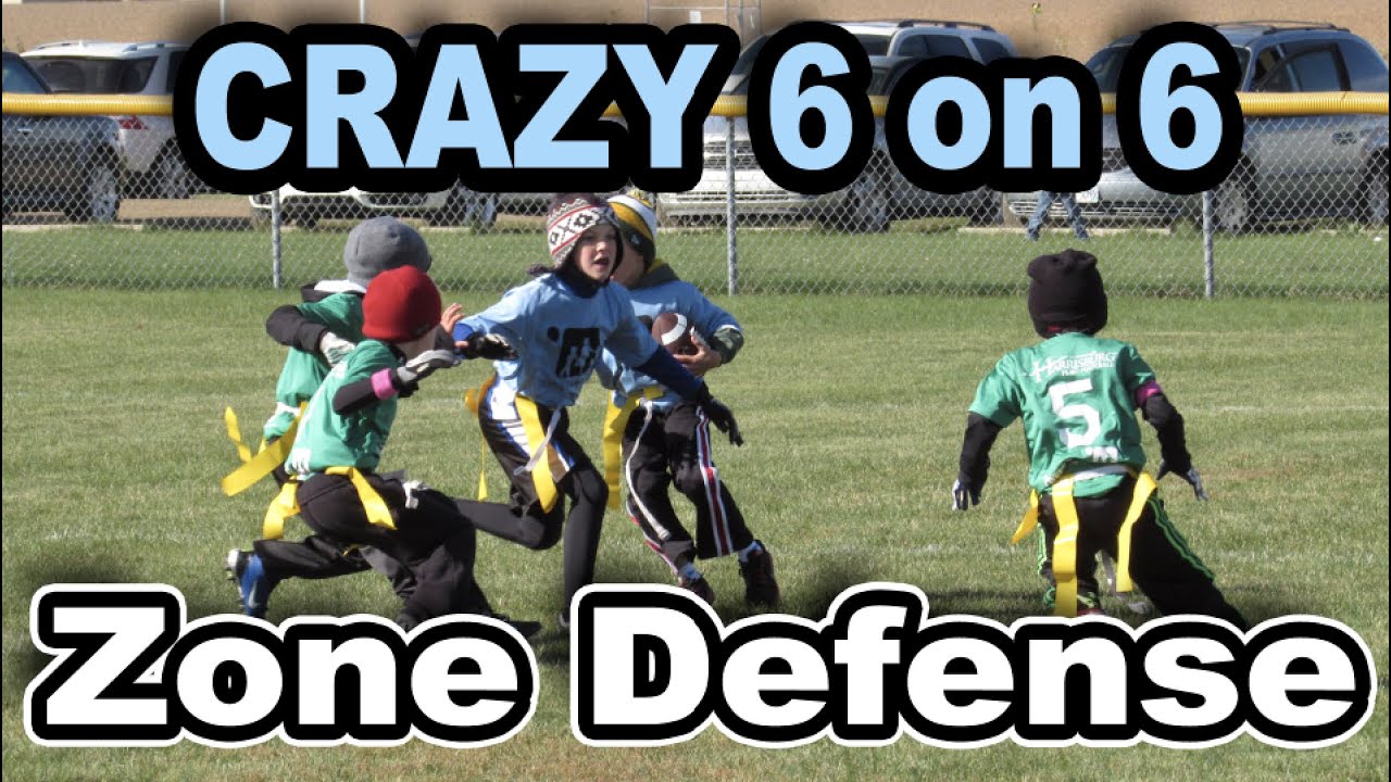Crazy 6 on 6 Zone Defense Flag Football