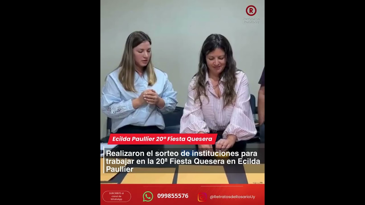 Bolillero en mano: Ecilda Paullier sorteó las instituciones que trabajarán en la 20ª Fiesta Quesera