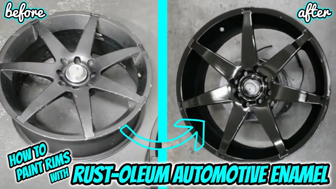 [DIY Car Mods] How To Paint Rims Without Breaking Your Wallet using Rust-Oleum Automotive Enamel✨