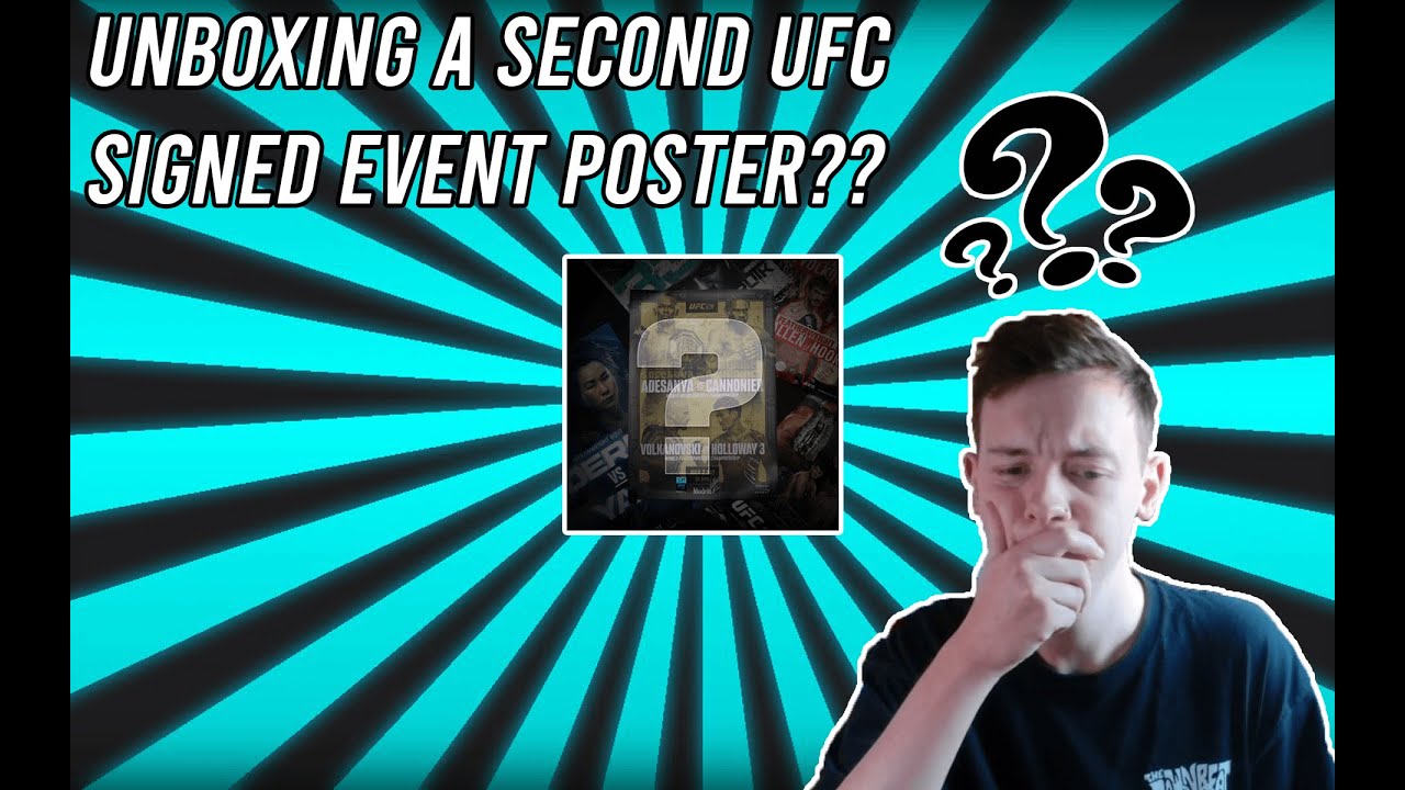 Unboxing A SECOND UFC Signed Poster?!