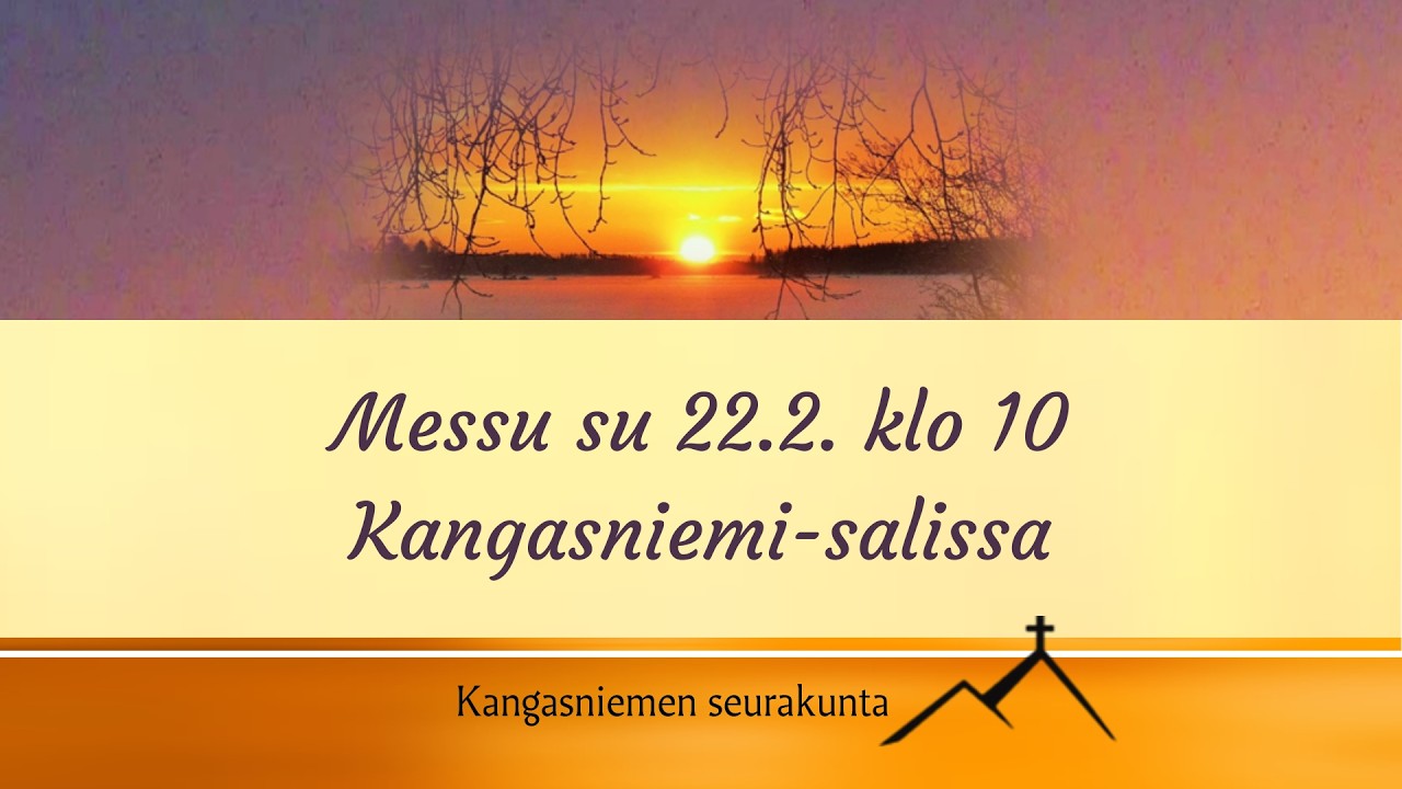 Messu Kangasniemi-salissa 22.2.2026