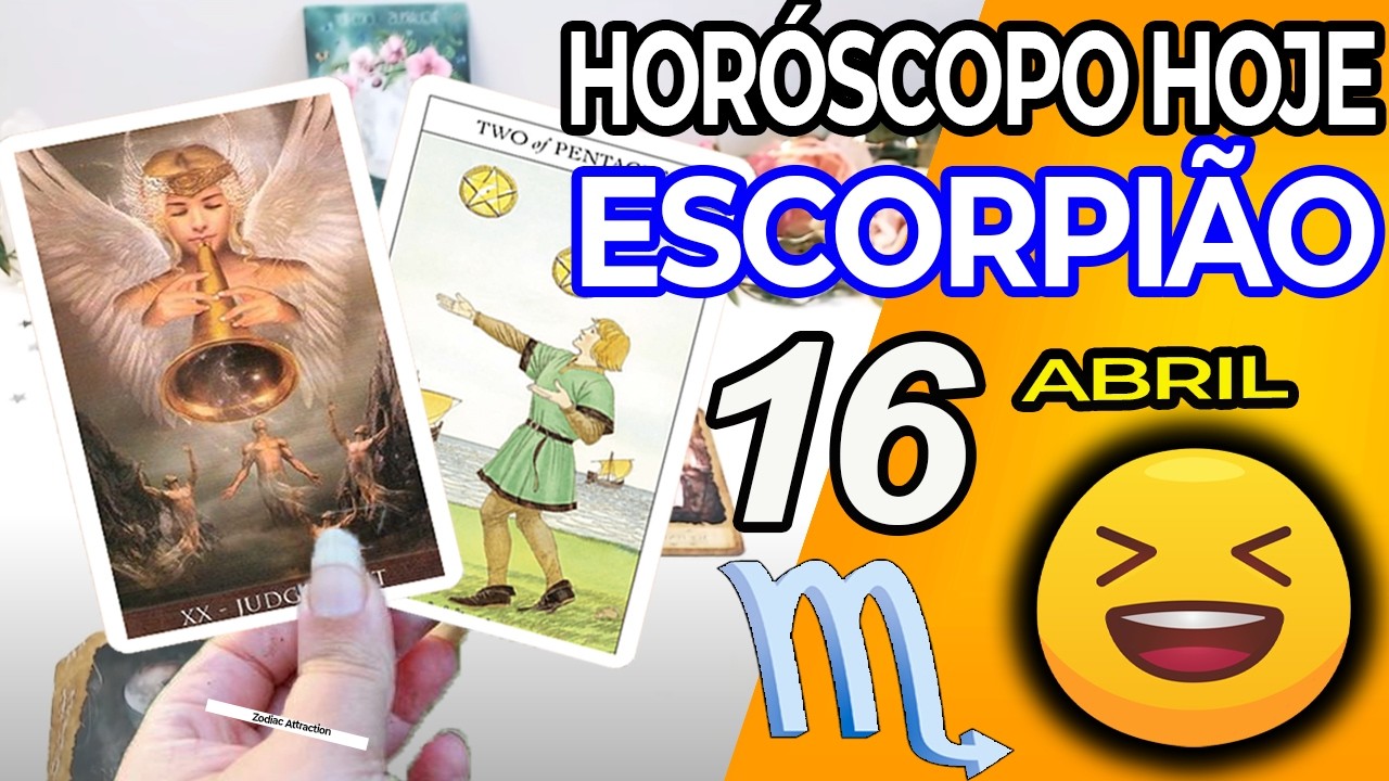 PREPARE-SE❗UMA GRANDE SURPRESA PARA VOC&Ecirc;😃 Escorpi&atilde;o ♏ 16 Abril 2026 | Horoscopo do dia de hoje ♏