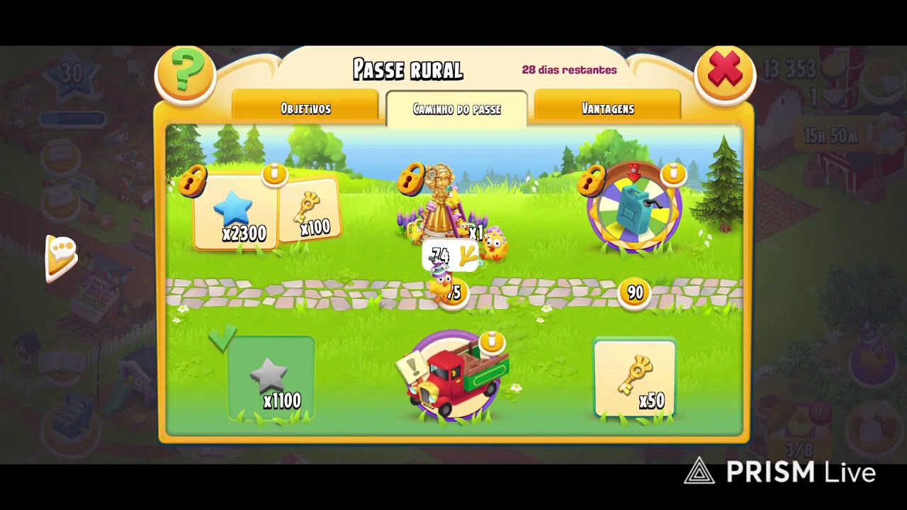 hay day venha conferir os progressobda fazenda.