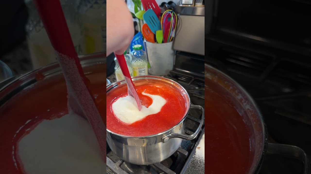 Canning Strawberry Lemonade Concentrate | full on TikTok