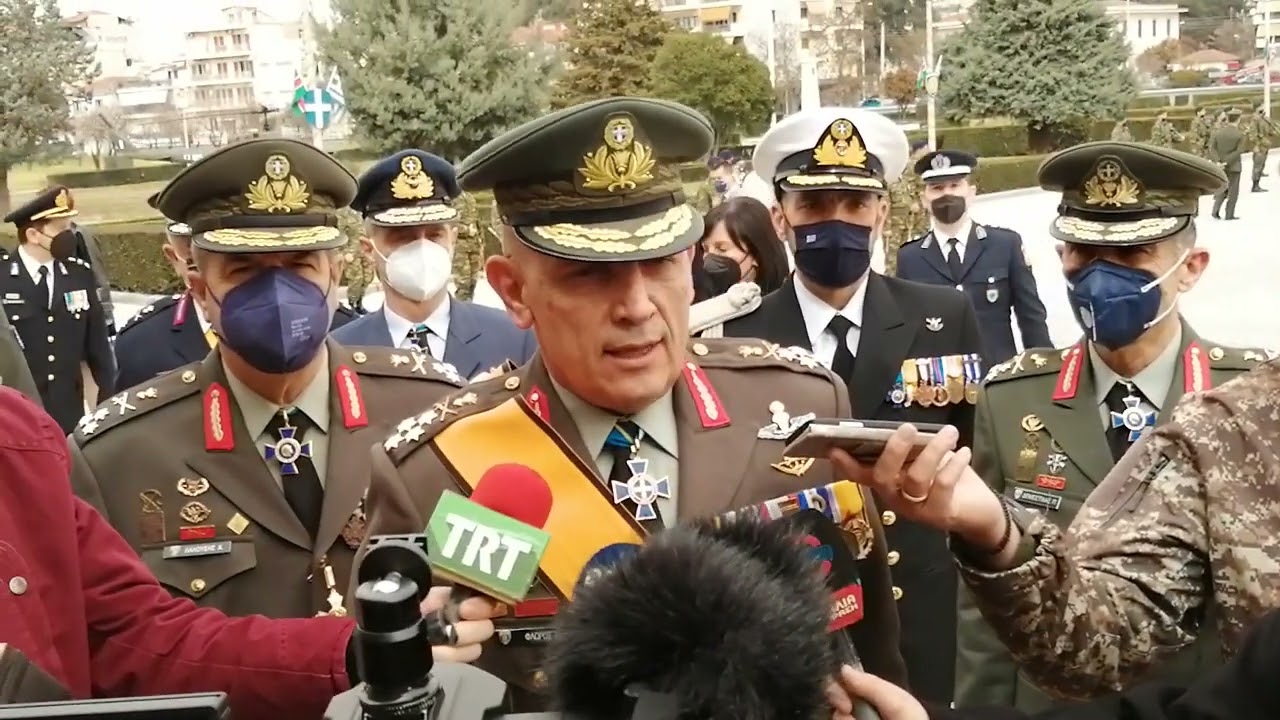 Ο ΑΓΕΕΘΑ Κων/νος Φλώρος στην παράδοση - παραλαβή Διοικητή στην 1η Στρατιά