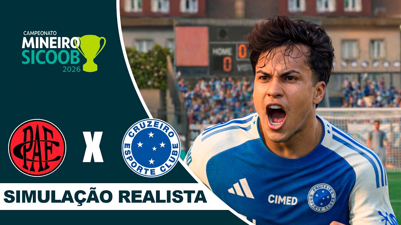 POUSO ALEGRE X CRUZEIRO | Campeonato Mineiro 2026 | Simulação Realista