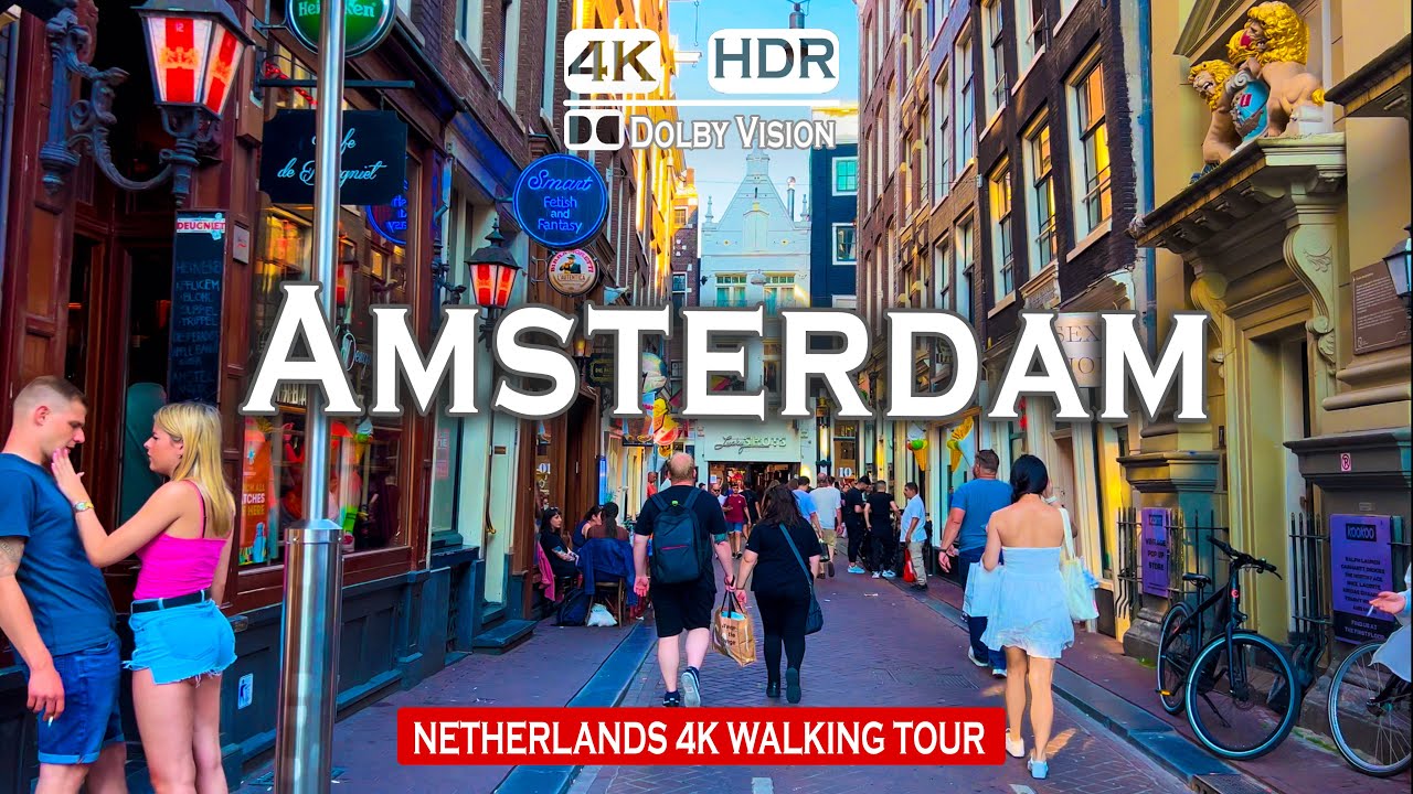 Amsterdam, Netherlands Walk | The Ultimate 4K Walking Tour in the colourful city of Europe
