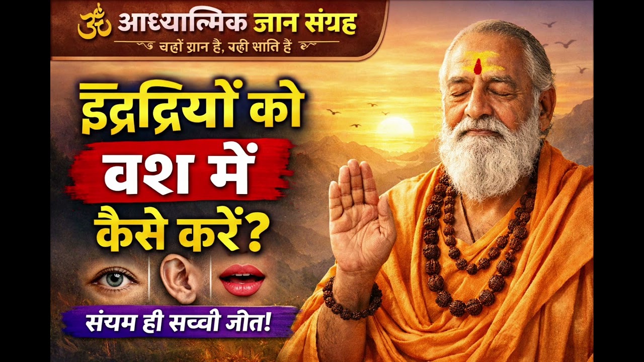 इन्द्रियों को वश में कैसे करें? | आध्यात्मिक ज्ञान संग्रह.     इन्द्रियों को वश में कैसे करें?