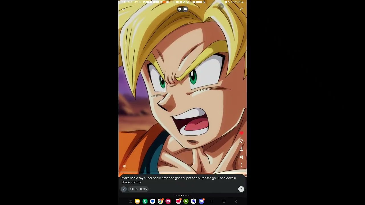 Uxs link in comments go crazy ai anime sonic vs goku