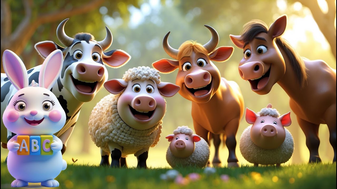 🎵 Zvieratká na farme 🐷🐮🐔 | Veselá detská pesnička