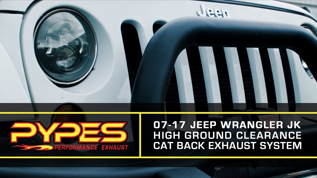2007-17 Jeep Wrangler JK High Ground Clearance Catback Exhaust Sound Clip