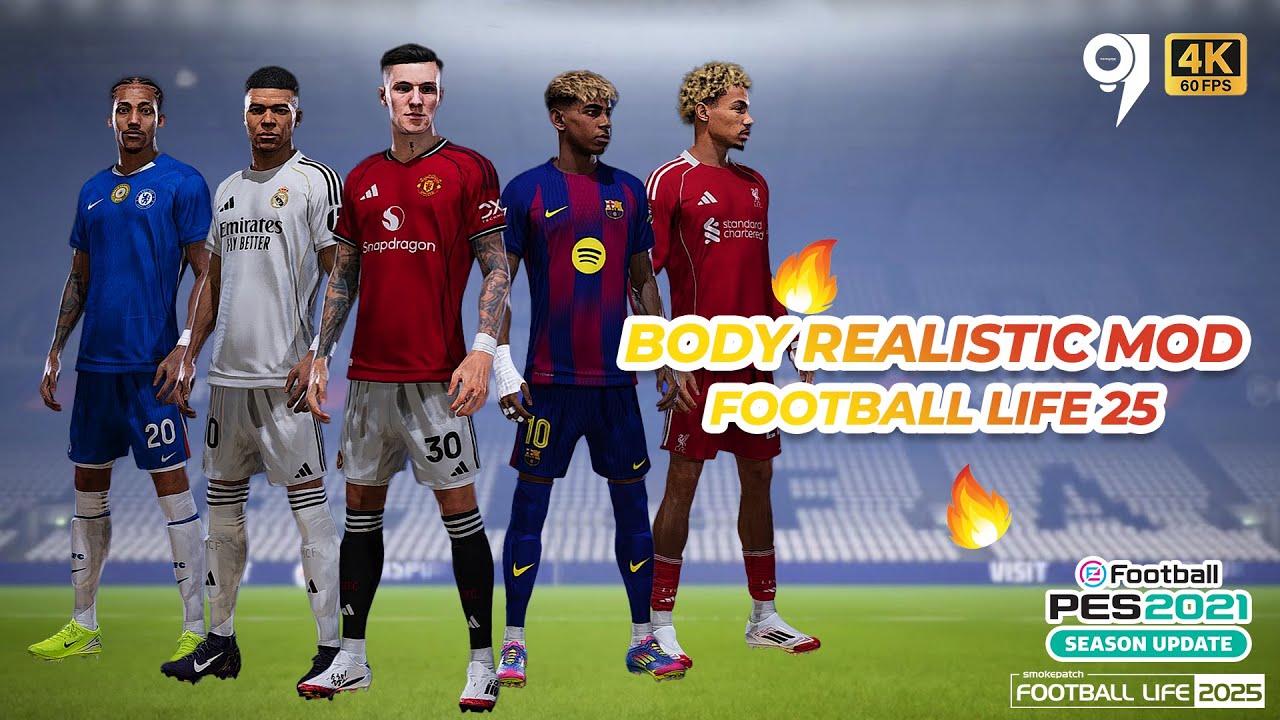 🔥 INSANE BODY MOD for eFootball PES 21 / Football Life 245 – Looks Like Real Life! 🤯