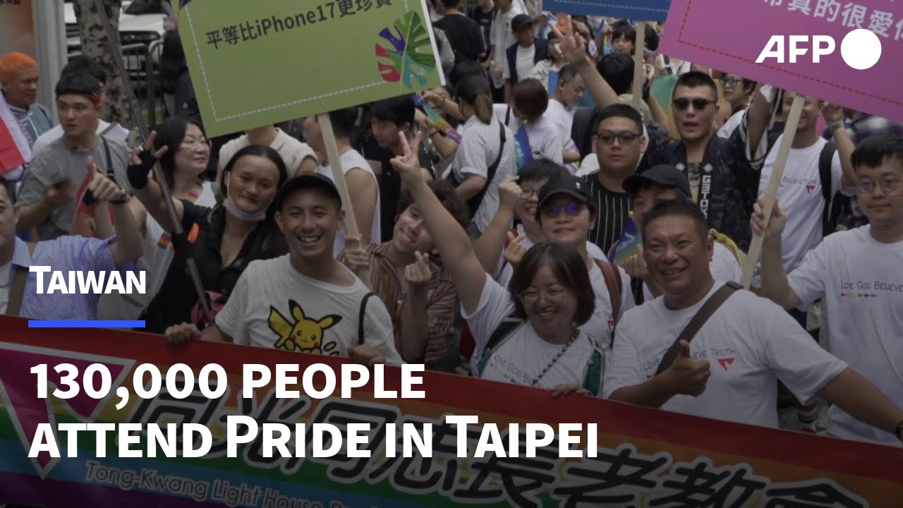 'Our love is the same': Thousands celebrate Pride in Taiwan | AFP