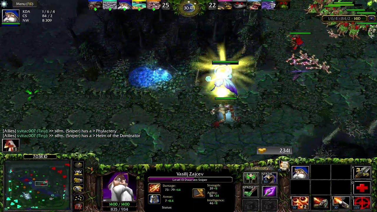 Dota 1 Sniper  Game Play