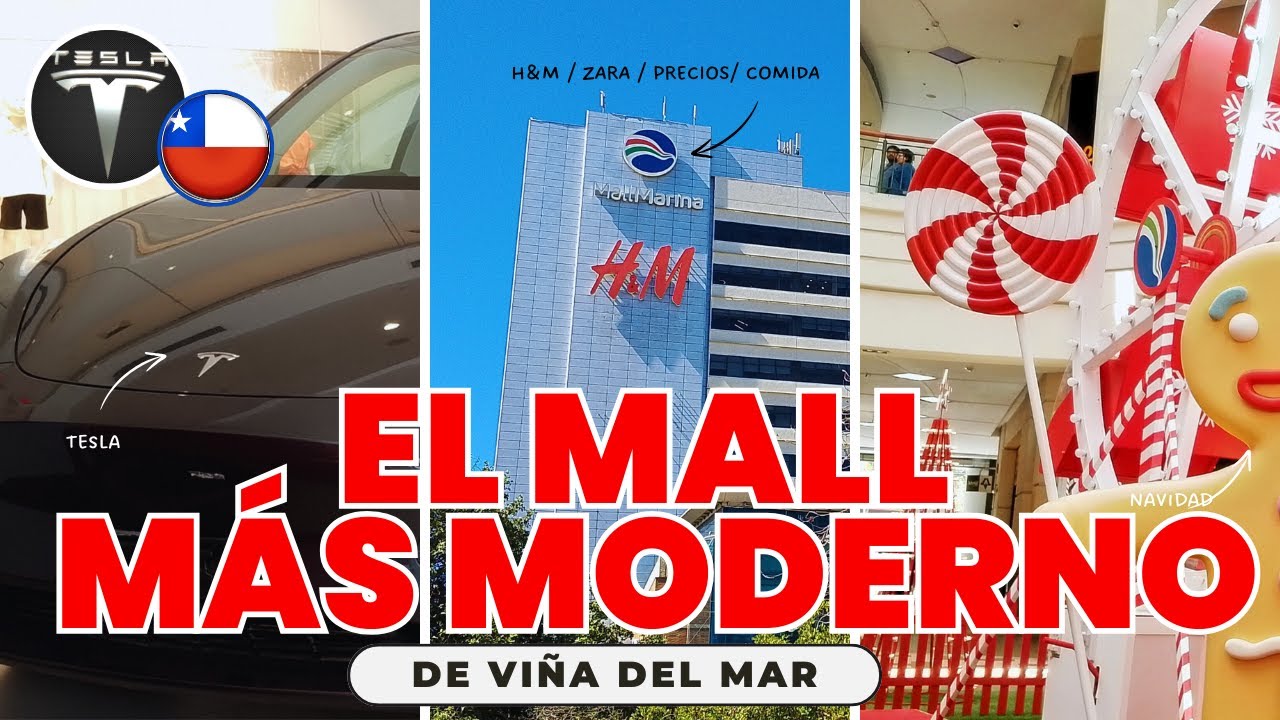 TOUR MALL MARINA / TESLA en CHILE 🇨🇱  / H&M o ZARA ⭐ Ofertas Navideñas 2024