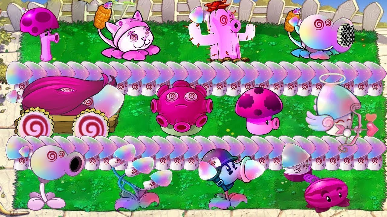 99 Hypno Peashooter X All Hypno Plants Vs Giga Zomboss vs Gargantuar - Plants vs Zombies Hack
