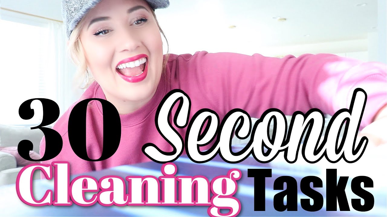 30 SECOND Cleaning Habits for a TIDY HOME