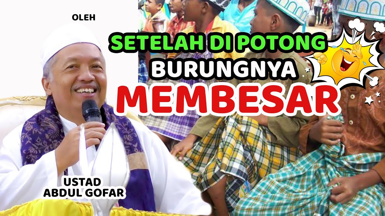 USTAD GOFAR  LUCU TERBARU  / DI POTONG ..BURUNG TAMBAH BESAR..