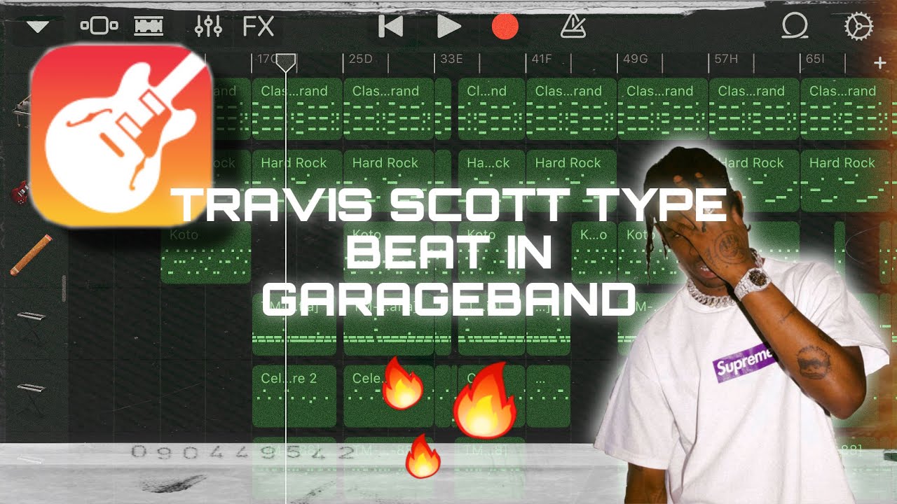 How To Make a TRAVIS SCOTT Type Beat on an IPHONE 📱| GarageBand
