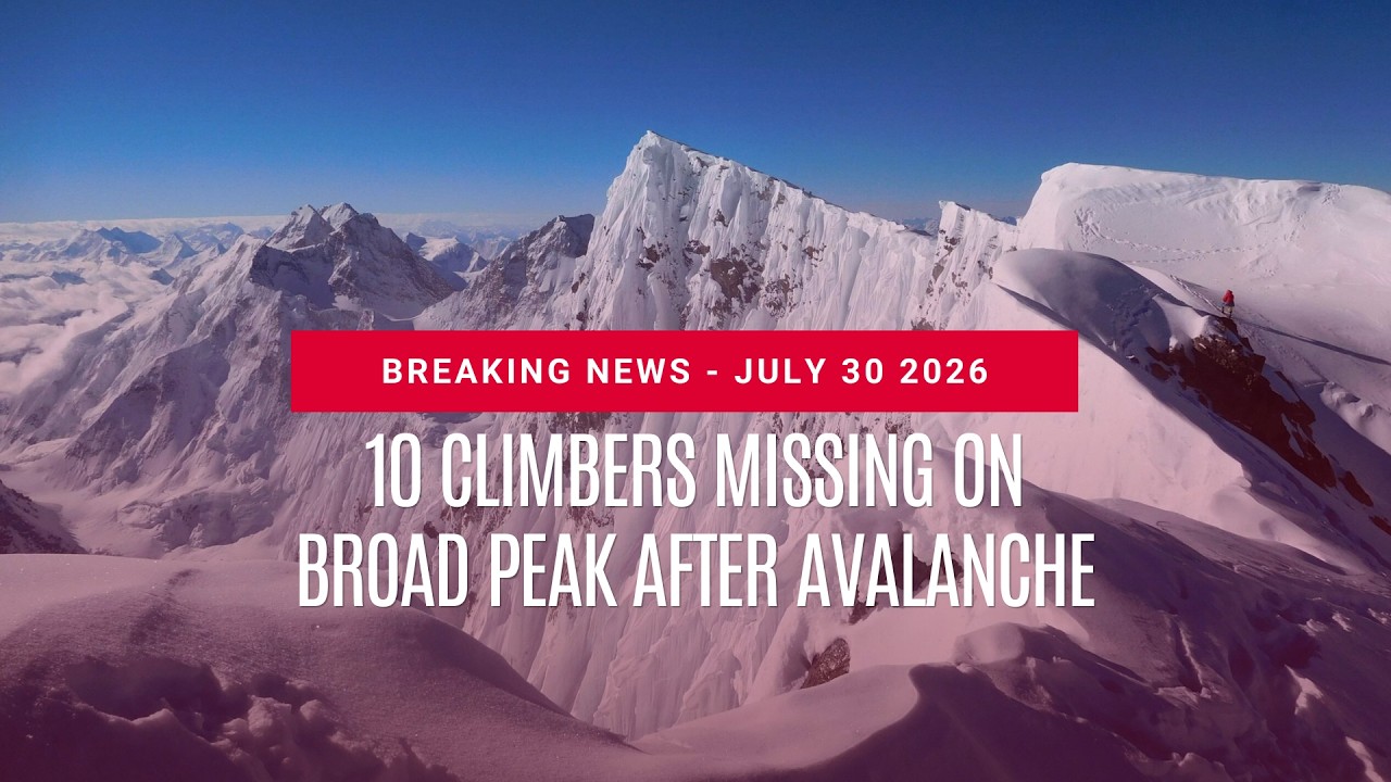 BREAKING: 10 missing after massive avalanche on Broad Peak in Pakistan including Nirmal 'Nims' Purja