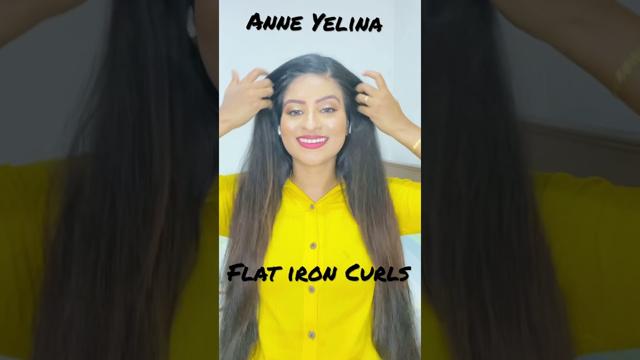 How to curl your Hair with a Flat Iron #Shorts