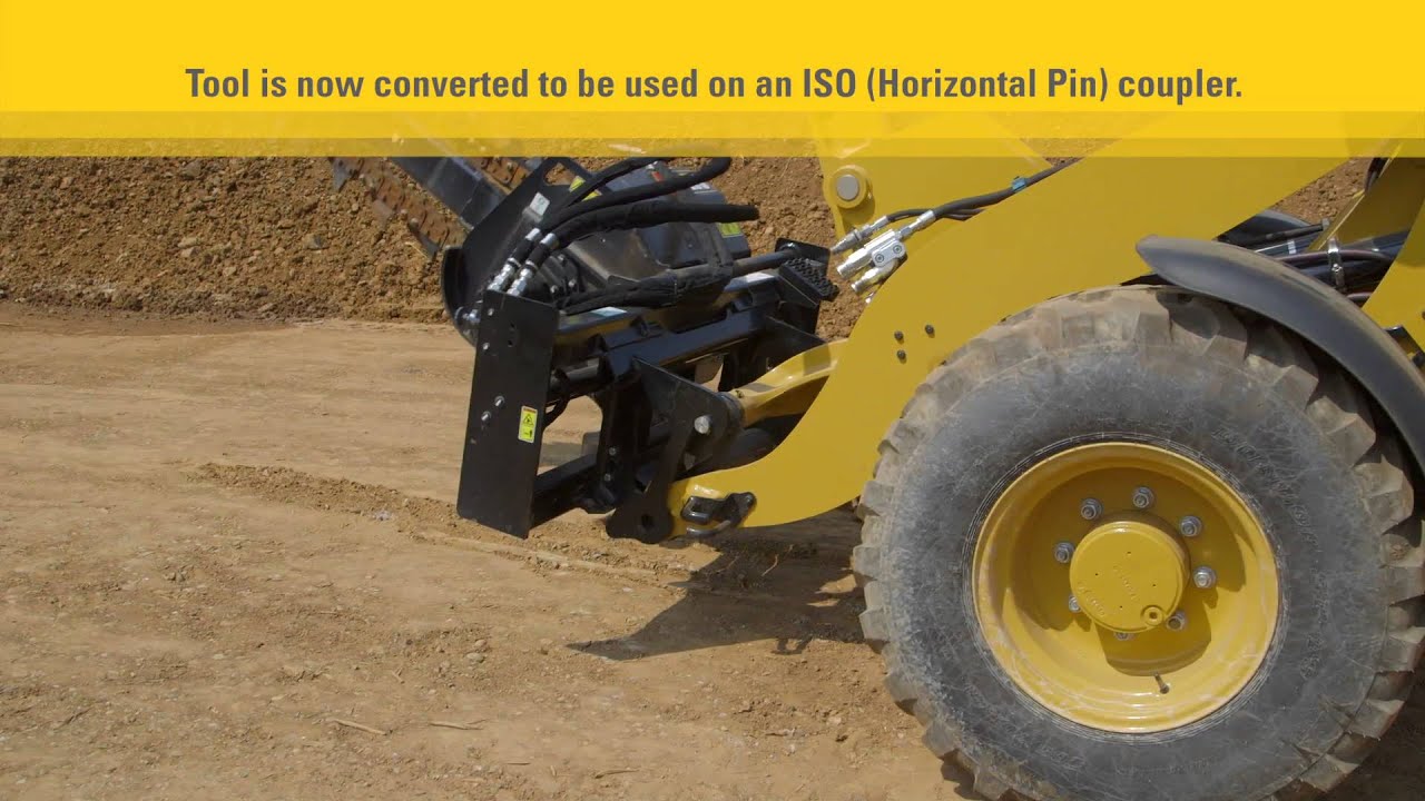 Cat® Compact Wheel Loader ISO to SSL Adaptor Bracket Demonstration