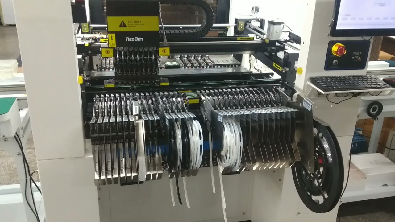 NEODEN K1830 PICK AND PLACE MACHINE IN REAL PRODUCTION 2