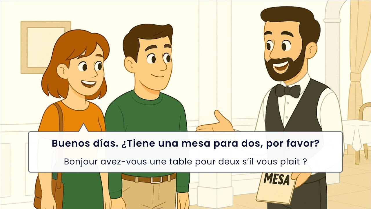 Commander au restaurant en espagnol 🇪🇸 | Dialogue simple et vocabulaire pour débutants