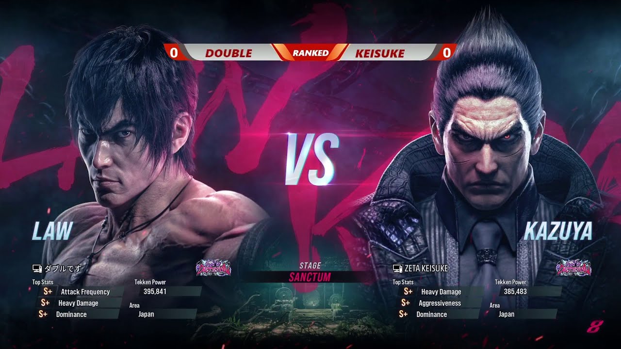 Tekken 8 | Double (Law) VS Keisuke (Kazuya) Ranked Match