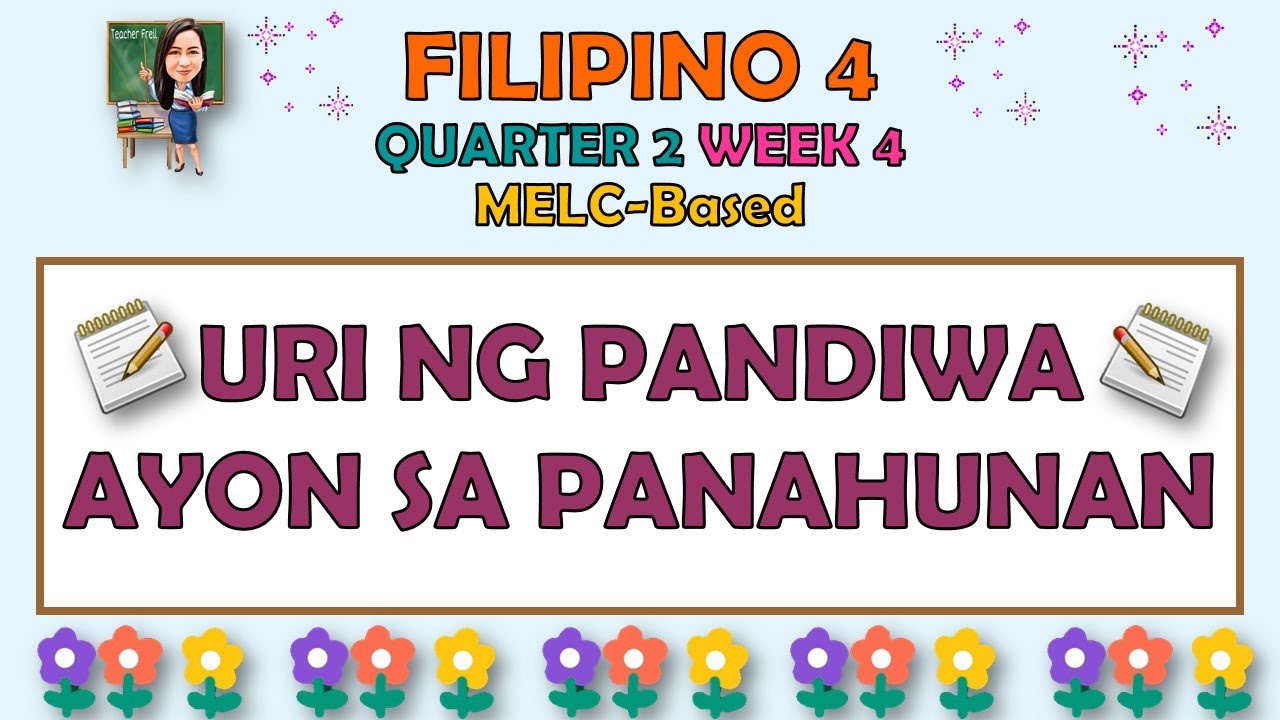 FILIPINO 4 || QUARTER 2 WEEK 4 | URI NG PANDIWA AYON SA PANAHUNAN | MELC-BASED