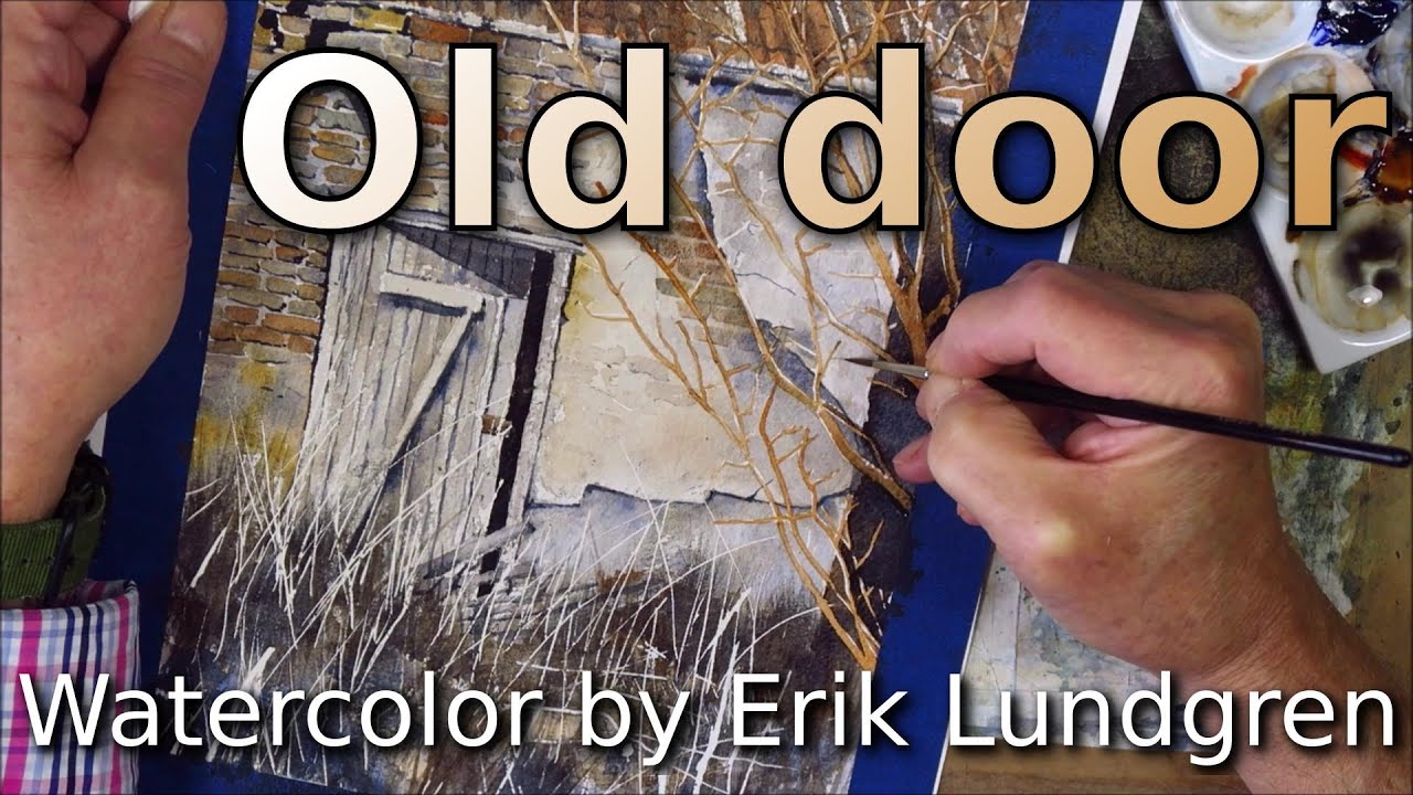 Old Door | A watercolor by Erik Lundgren