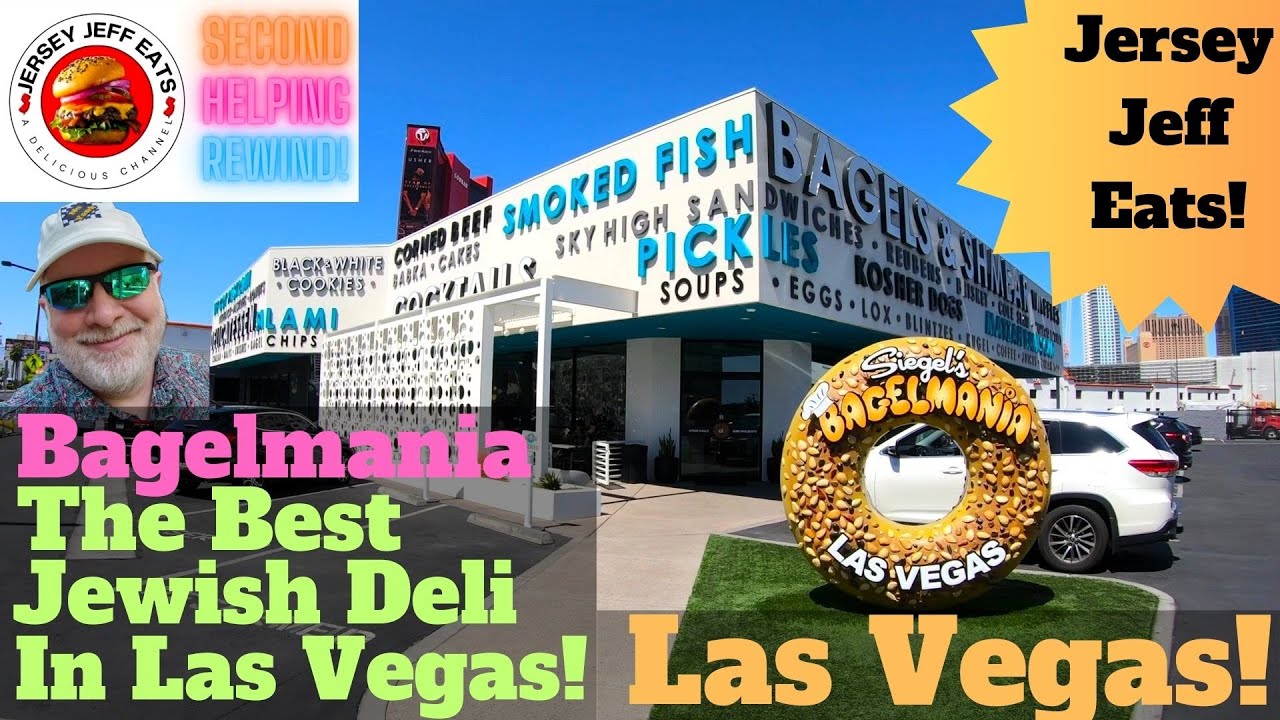 🍔 Jersey Jeff Eats | Bagelmania Las Vegas. The Best Jewish Deli In Las Vegas! I Get A Bagel & Smear!