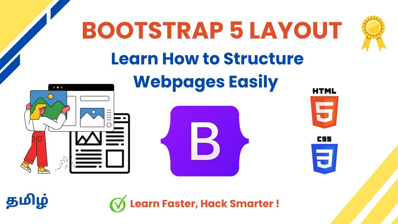 Bootstrap 5 Link & Layout | How to Structure Webpages in Tamil