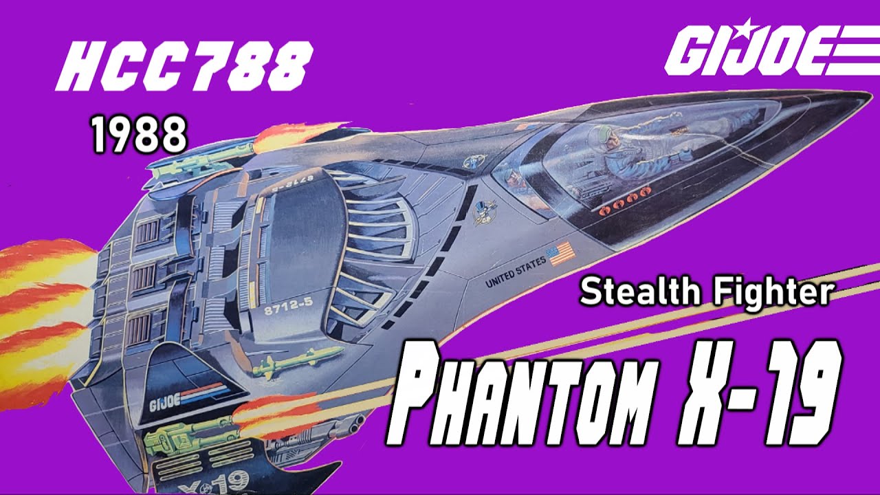 HCC788 - 1988 PHANTOM X-19 and GHOSTRIDER - Vintage G.I. Joe toy review!