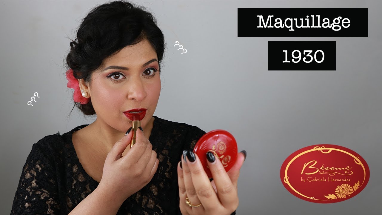 Test Maquillage ANNÉES 30 ! [Produits vraiment uniques]
