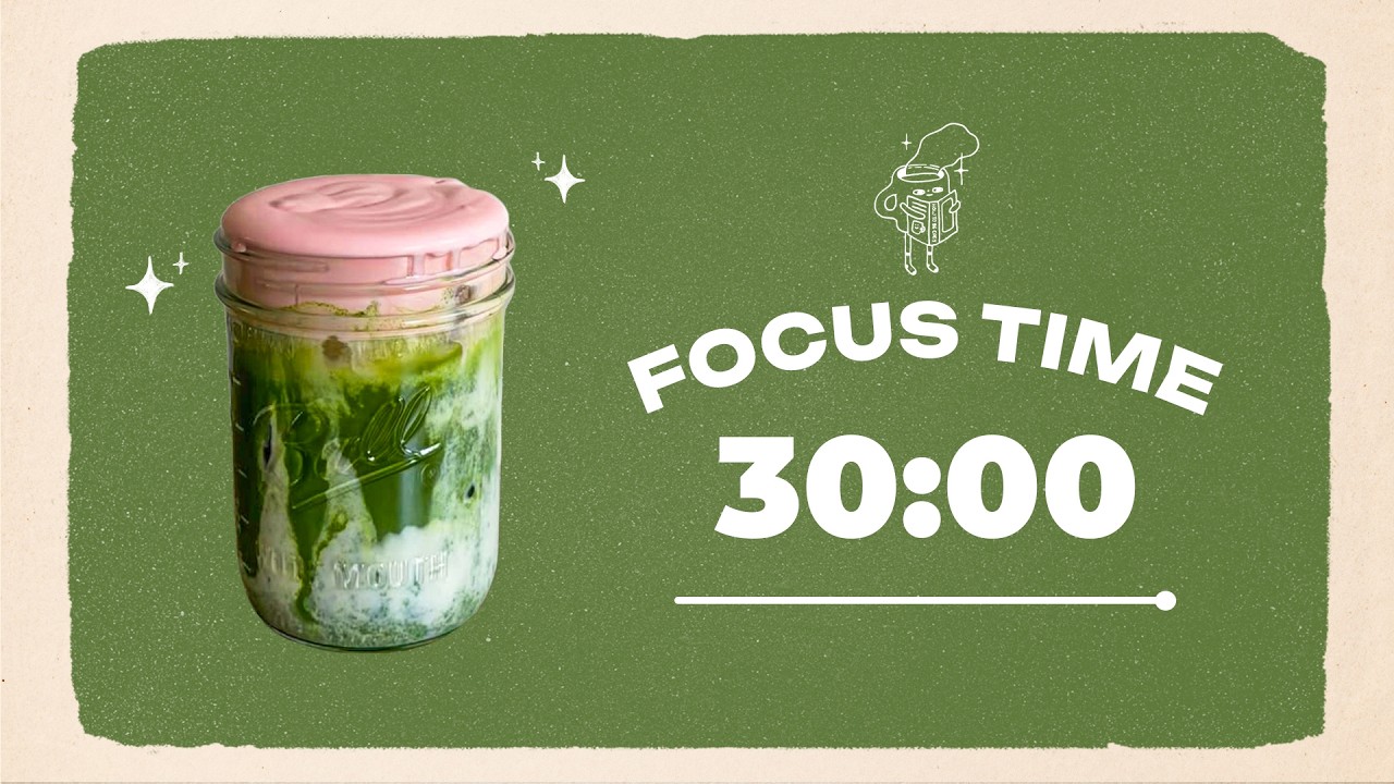 🌸 Study with Me | Sakura Matcha Latte | 30/10 Timer | Chill Lo-fi 🎶 | 4 Hour Focus Session