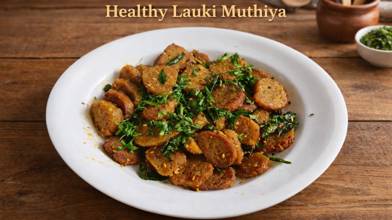 Healthy Lauki Muthiya Recipe #recipe 