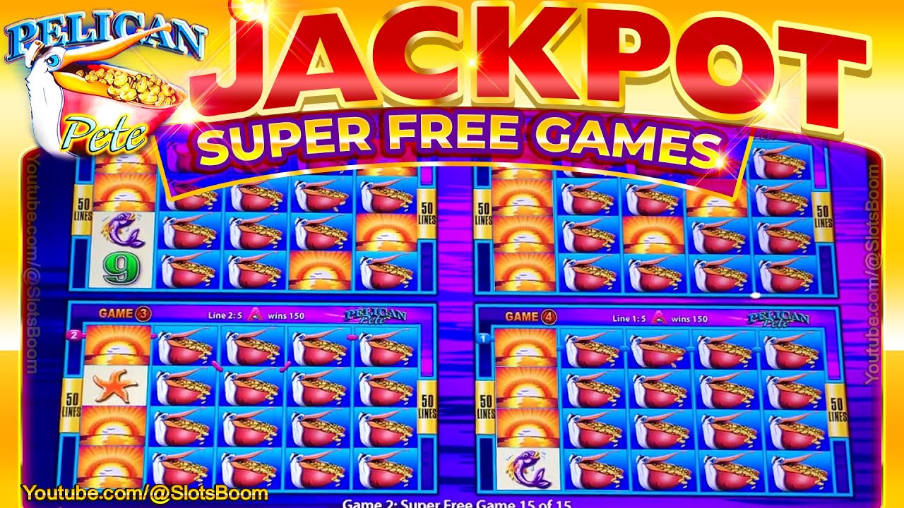 JACKPOT!!! SUPER FREE GAMES - PELICAN PETE - BONUS!! Wonder For Wheel - HIGH BET CASINO SLOTS