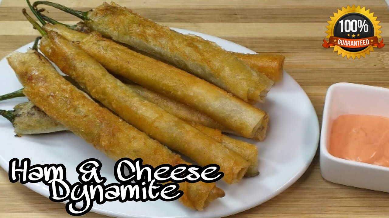 DYNAMITE LUMPIA WITH HAM AND CHEESE | THE BEST APPETIZER | PINOY RECIPE